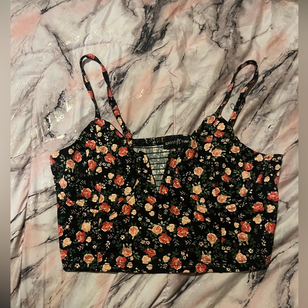 Flower crop top